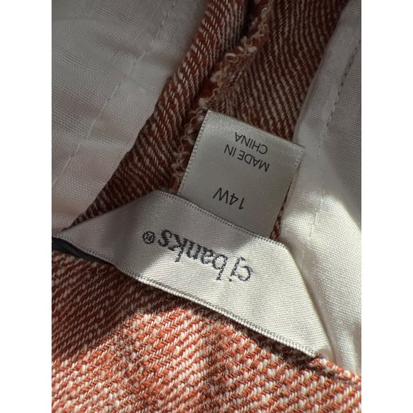 CJ Banks The Perfect Trouser Pants Womens 14W Relaxed Fit High Rise Cotton NEW - Picture 5 of 9